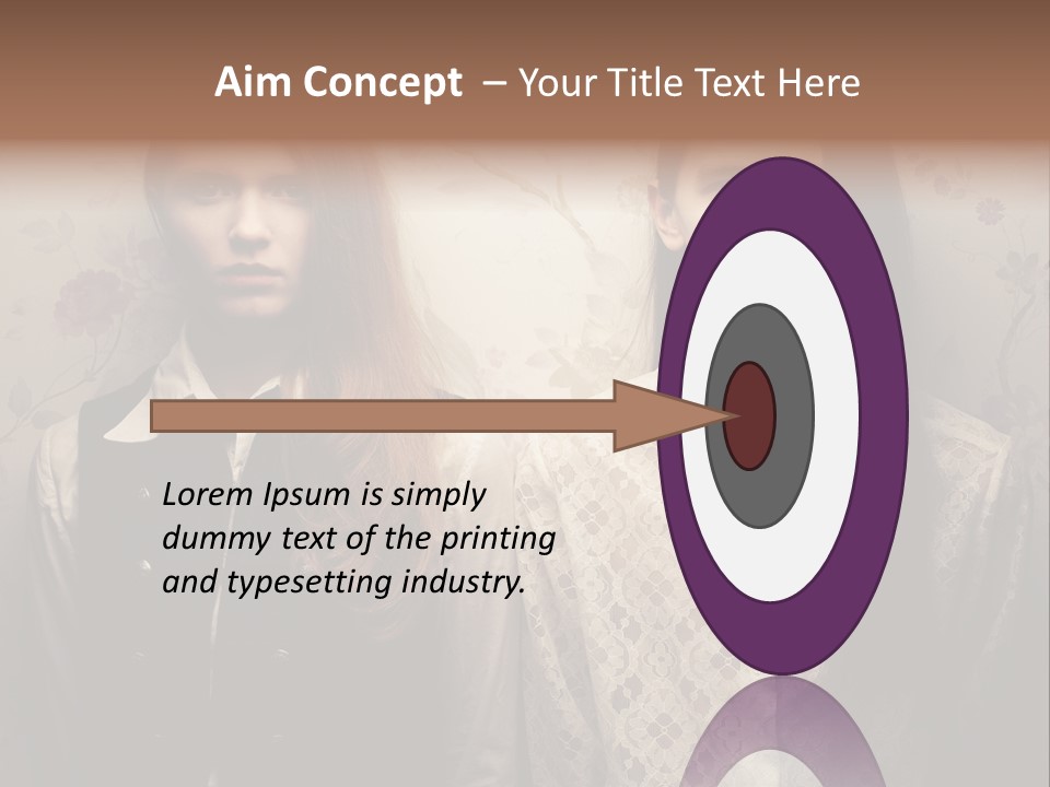 Female Confident Luxury PowerPoint Template