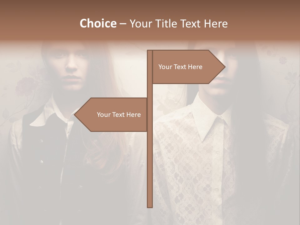 Female Confident Luxury PowerPoint Template