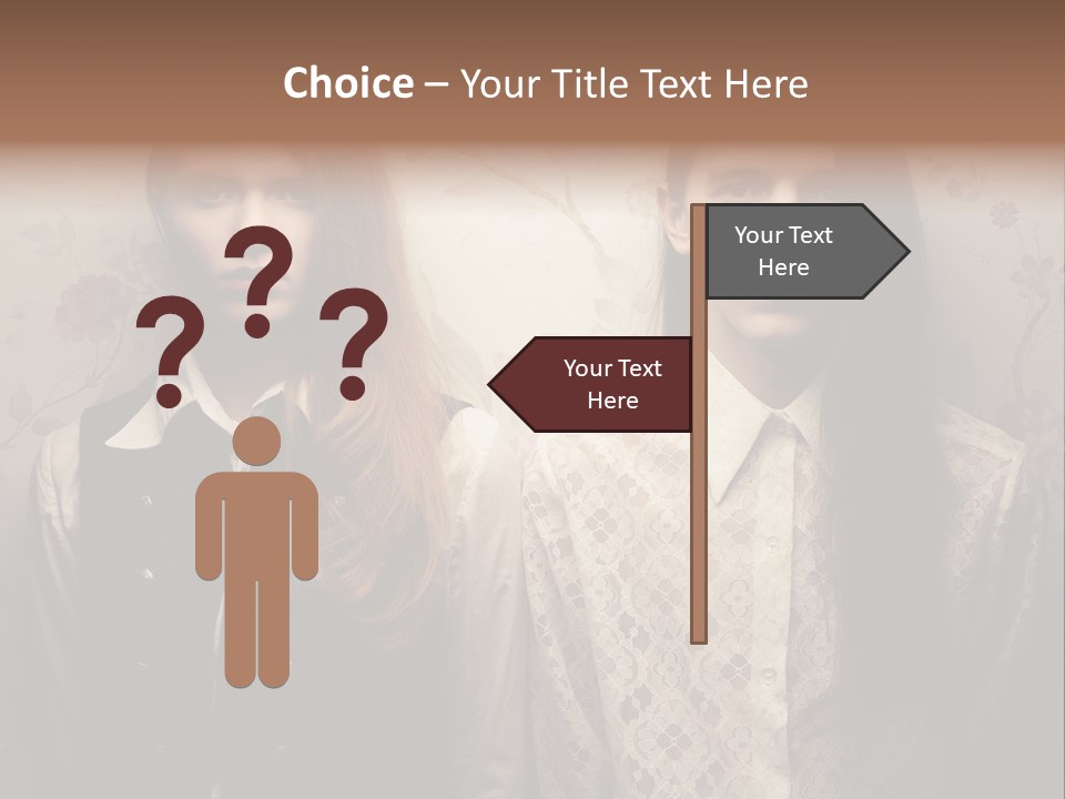 Female Confident Luxury PowerPoint Template