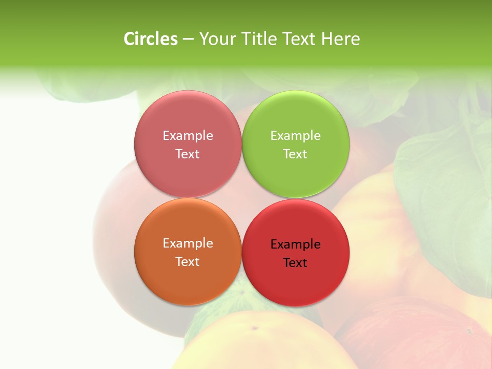 Vegetarian Basil Leaves Freshness PowerPoint Template