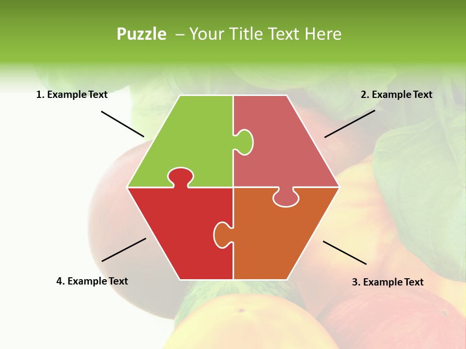 Vegetarian Basil Leaves Freshness PowerPoint Template