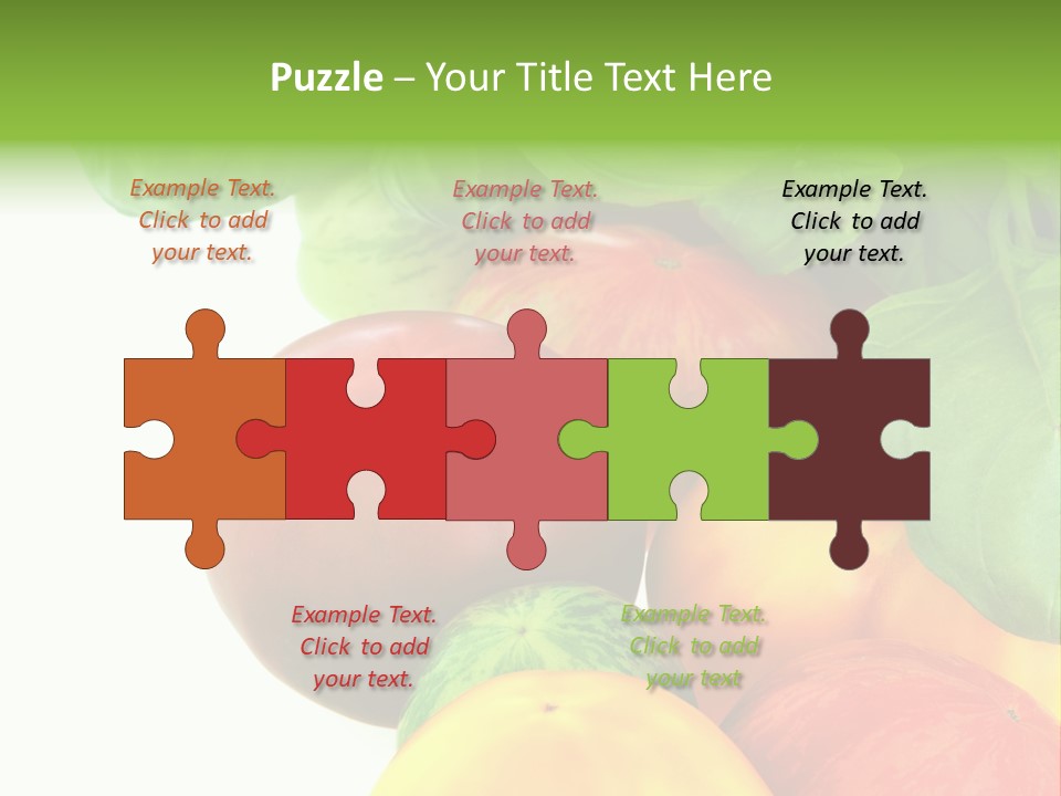 Vegetarian Basil Leaves Freshness PowerPoint Template