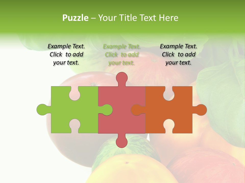 Vegetarian Basil Leaves Freshness PowerPoint Template