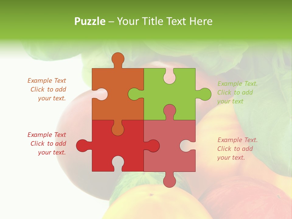 Vegetarian Basil Leaves Freshness PowerPoint Template