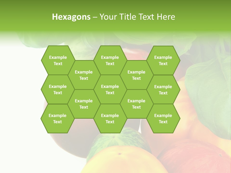 Vegetarian Basil Leaves Freshness PowerPoint Template