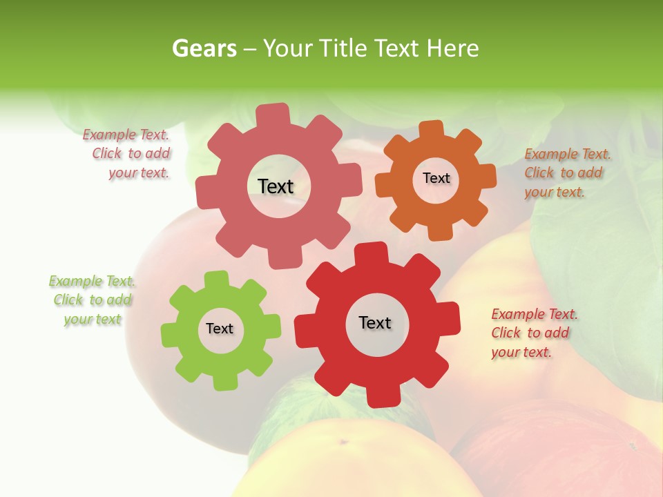 Vegetarian Basil Leaves Freshness PowerPoint Template