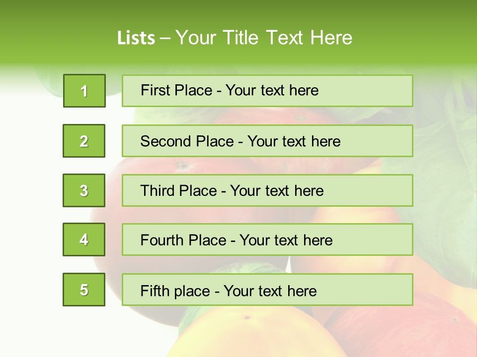 Vegetarian Basil Leaves Freshness PowerPoint Template