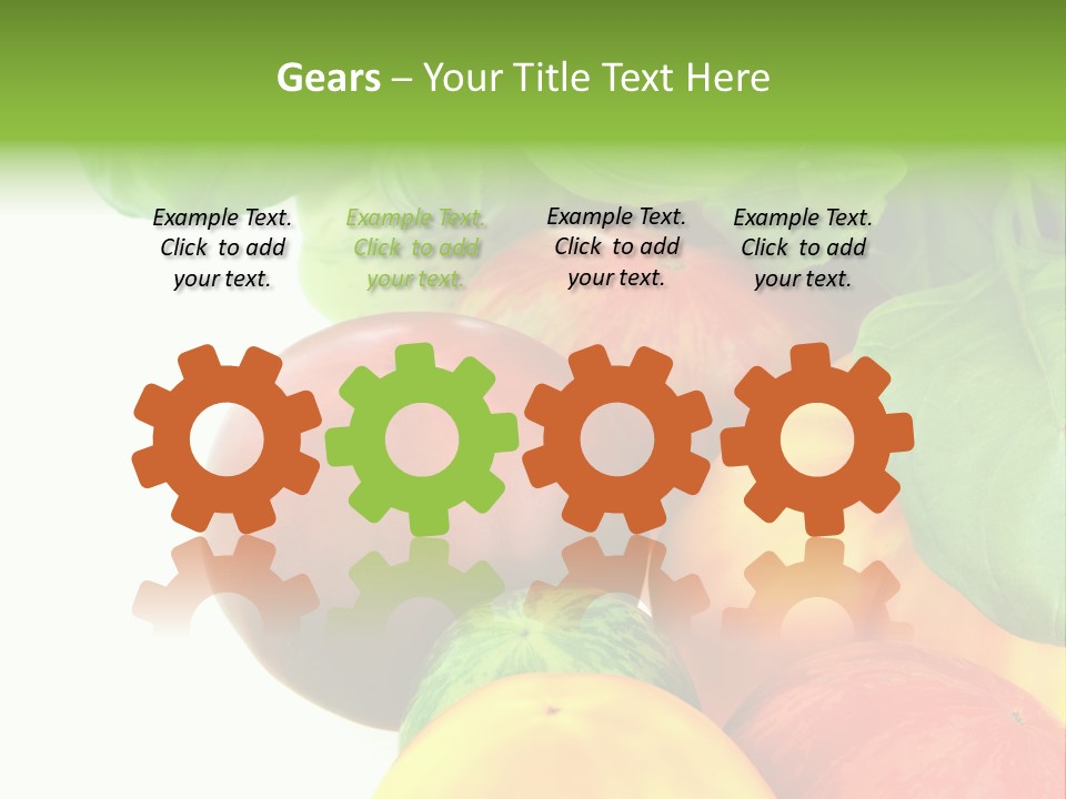 Vegetarian Basil Leaves Freshness PowerPoint Template