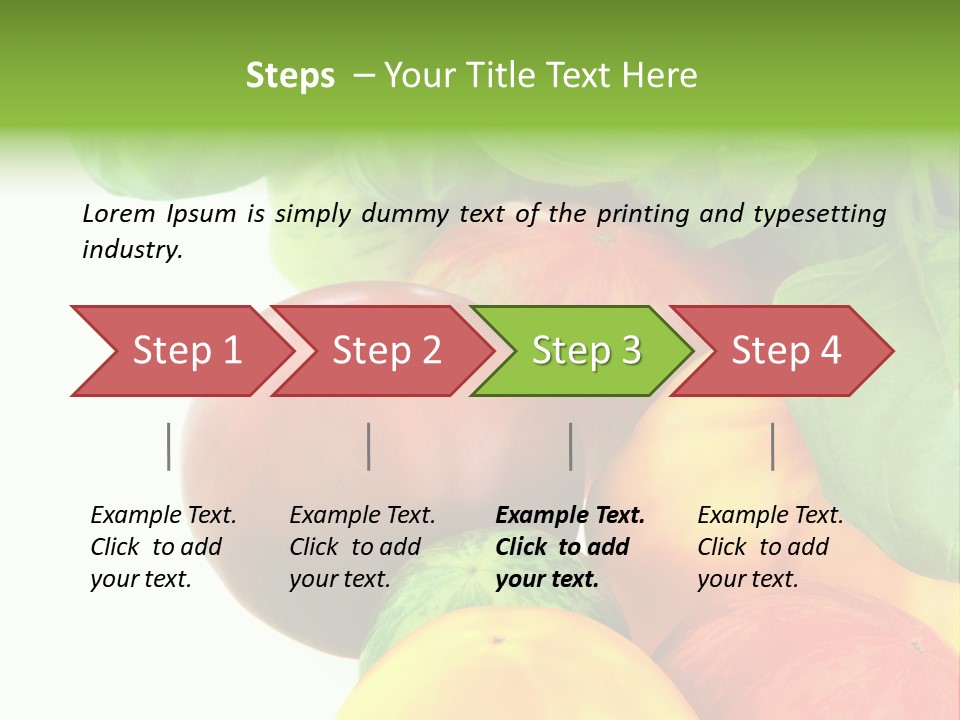 Vegetarian Basil Leaves Freshness PowerPoint Template