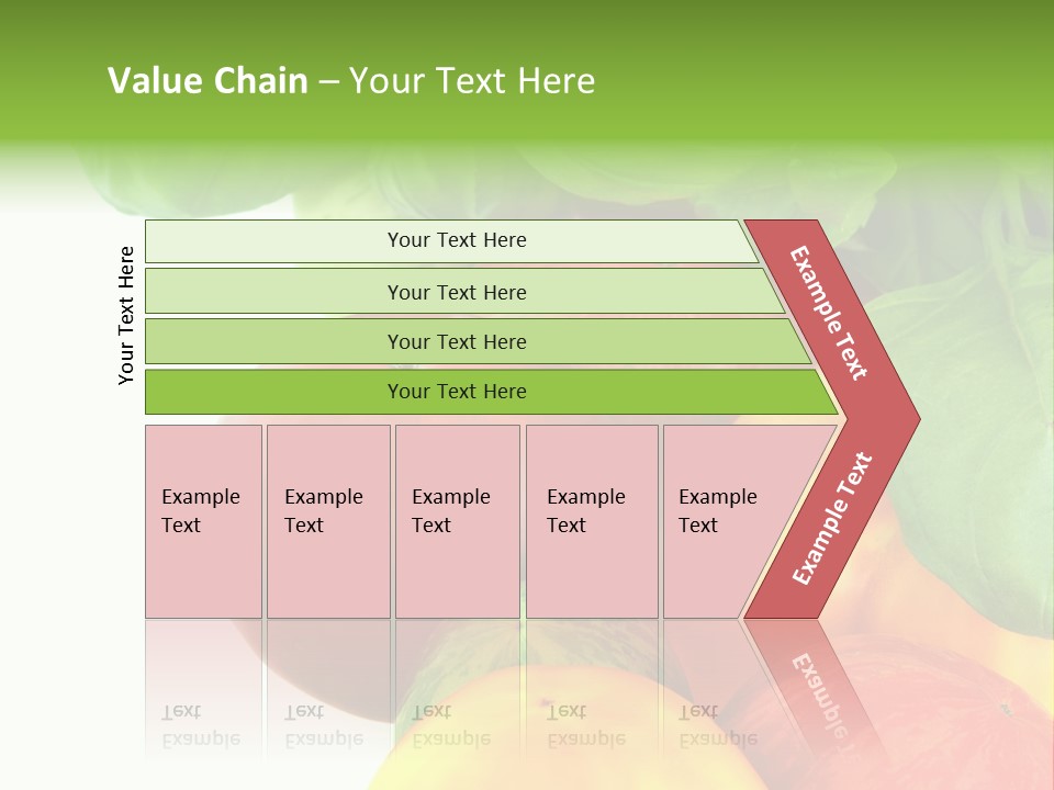 Vegetarian Basil Leaves Freshness PowerPoint Template