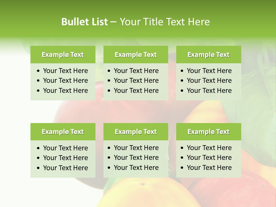 Vegetarian Basil Leaves Freshness PowerPoint Template