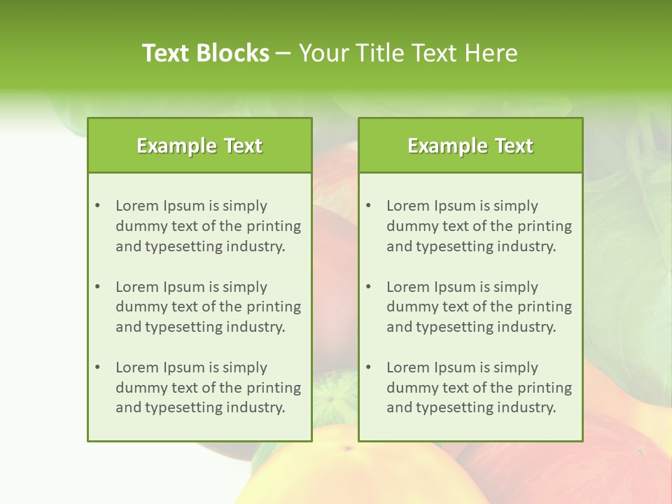 Vegetarian Basil Leaves Freshness PowerPoint Template