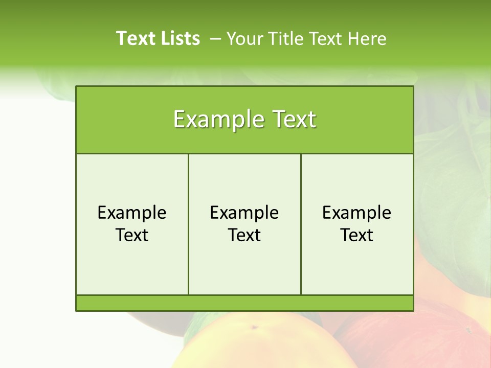 Vegetarian Basil Leaves Freshness PowerPoint Template