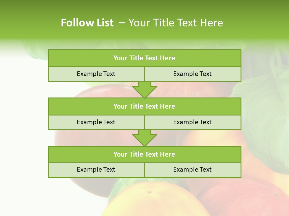 Vegetarian Basil Leaves Freshness PowerPoint Template