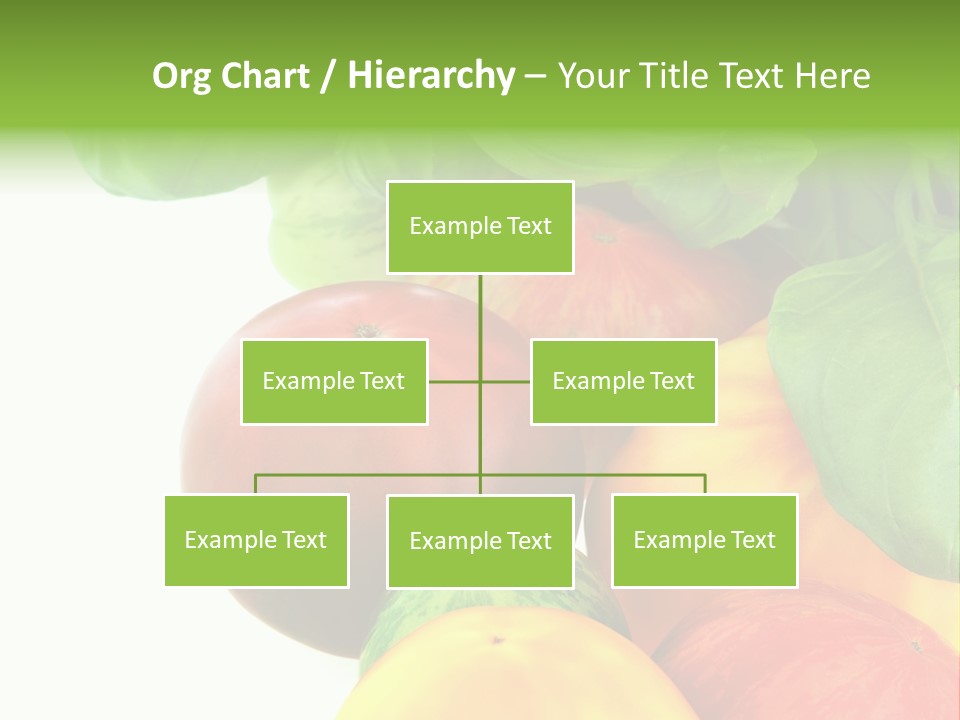 Vegetarian Basil Leaves Freshness PowerPoint Template