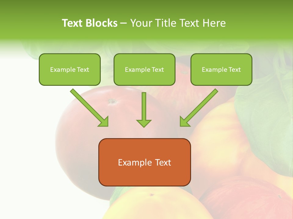 Vegetarian Basil Leaves Freshness PowerPoint Template