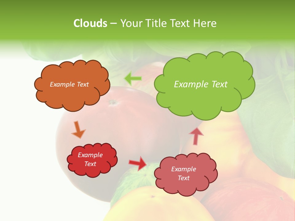 Vegetarian Basil Leaves Freshness PowerPoint Template