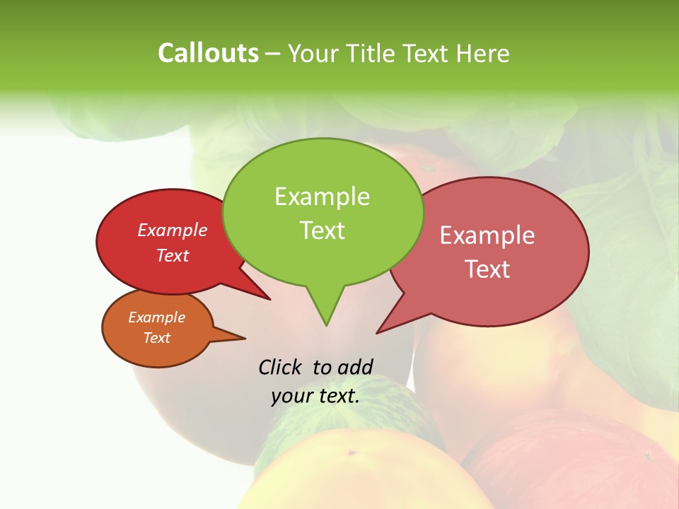 Vegetarian Basil Leaves Freshness PowerPoint Template