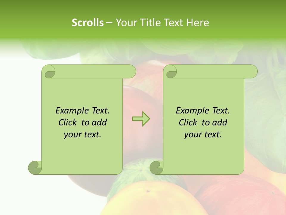 Vegetarian Basil Leaves Freshness PowerPoint Template