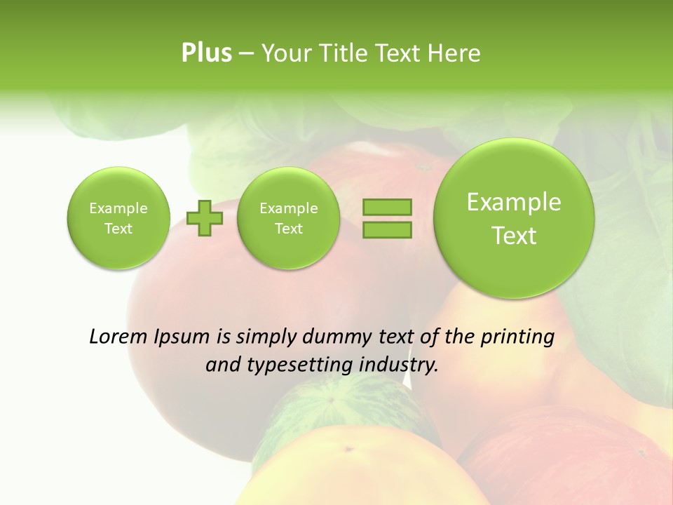 Vegetarian Basil Leaves Freshness PowerPoint Template