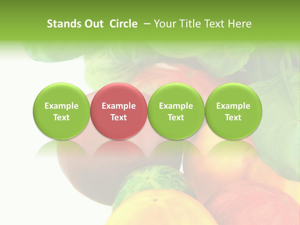 Vegetarian Basil Leaves Freshness PowerPoint Template