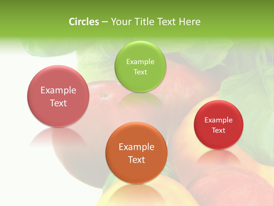 Vegetarian Basil Leaves Freshness PowerPoint Template