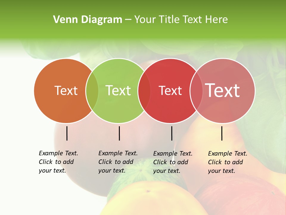 Vegetarian Basil Leaves Freshness PowerPoint Template