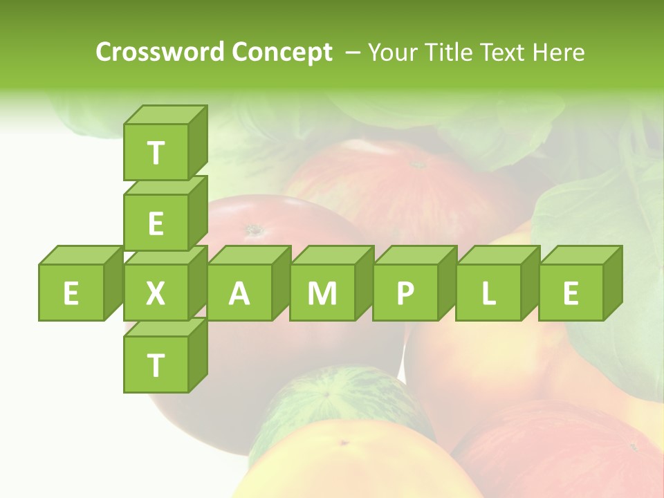 Vegetarian Basil Leaves Freshness PowerPoint Template