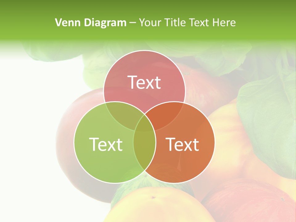 Vegetarian Basil Leaves Freshness PowerPoint Template