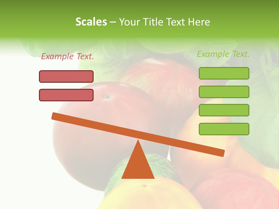 Vegetarian Basil Leaves Freshness PowerPoint Template