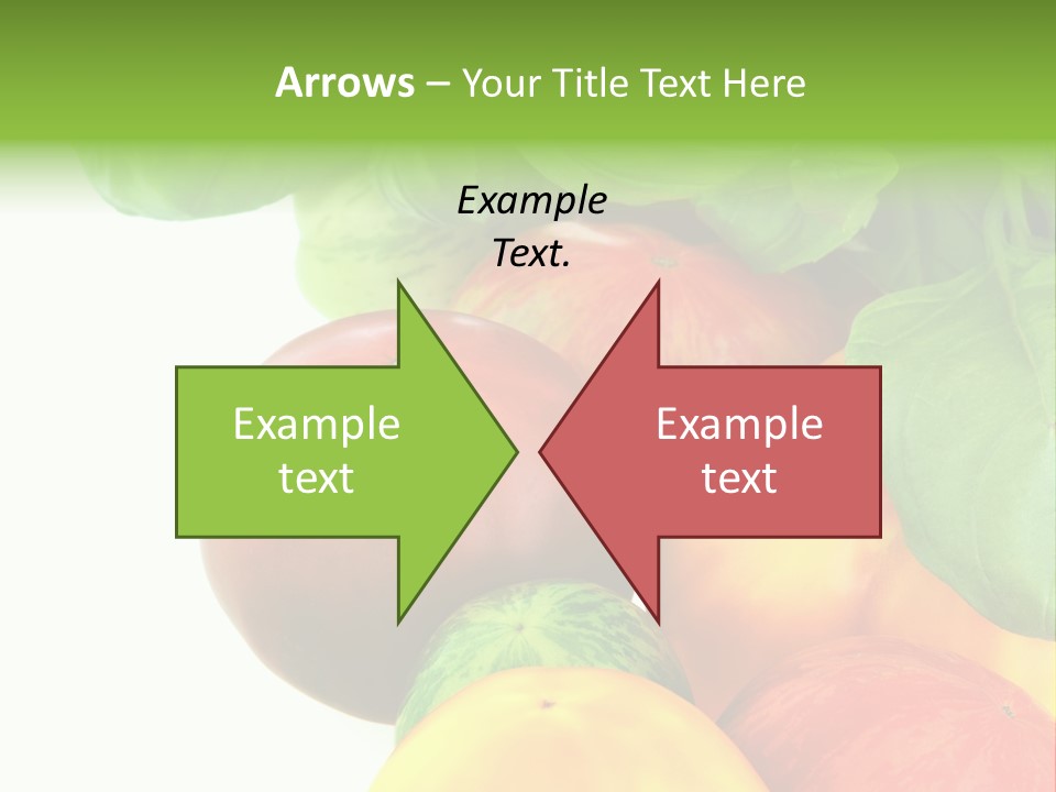 Vegetarian Basil Leaves Freshness PowerPoint Template