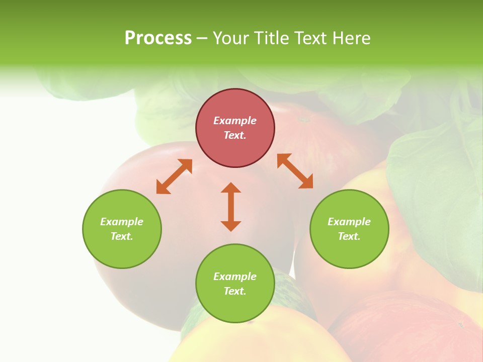 Vegetarian Basil Leaves Freshness PowerPoint Template