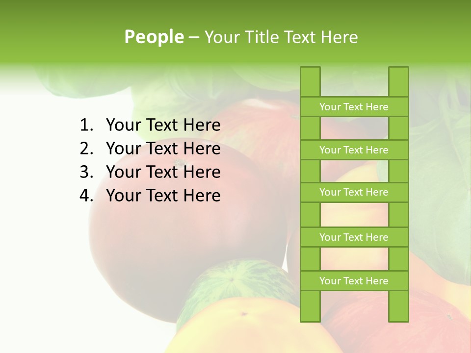 Vegetarian Basil Leaves Freshness PowerPoint Template