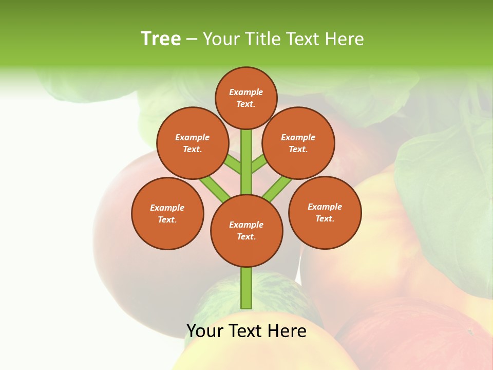 Vegetarian Basil Leaves Freshness PowerPoint Template