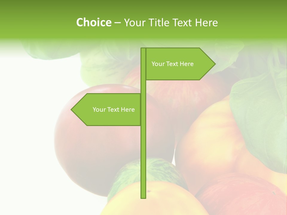 Vegetarian Basil Leaves Freshness PowerPoint Template