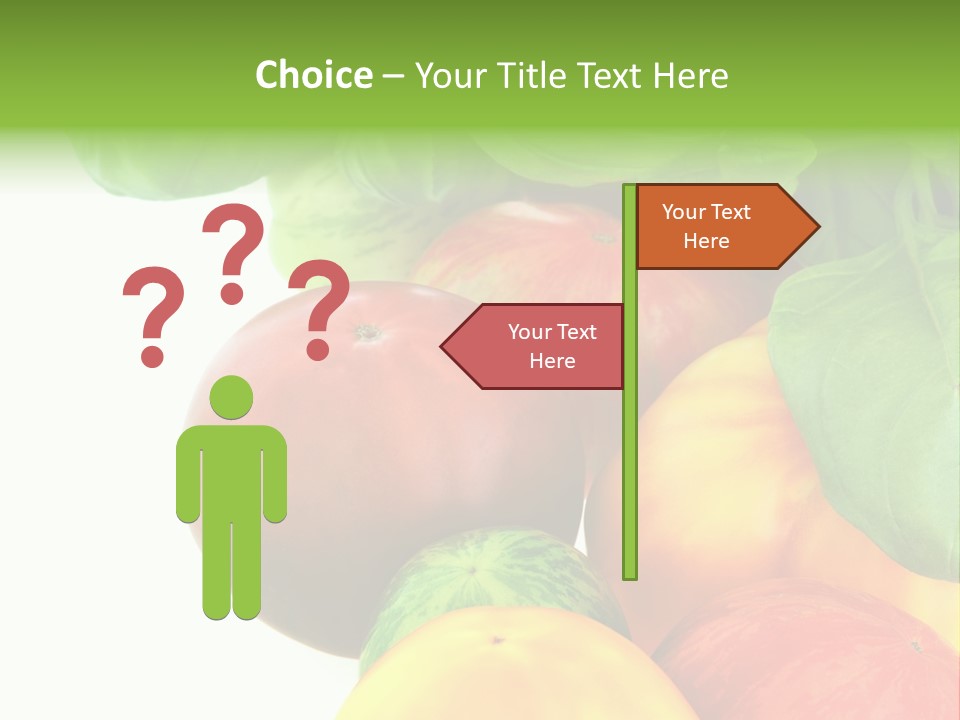 Vegetarian Basil Leaves Freshness PowerPoint Template