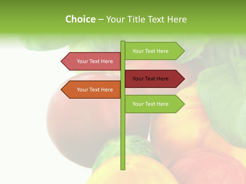 Vegetarian Basil Leaves Freshness PowerPoint Template