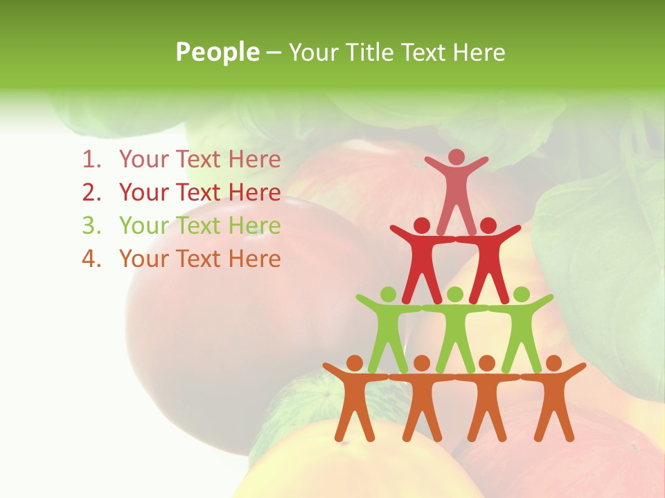 Vegetarian Basil Leaves Freshness PowerPoint Template