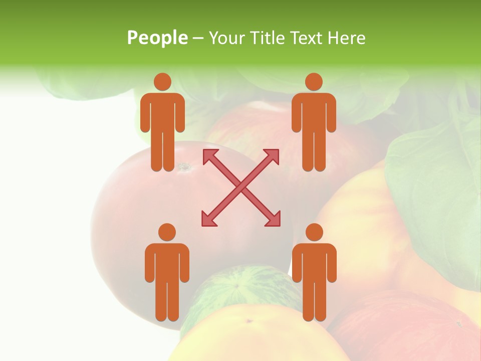 Vegetarian Basil Leaves Freshness PowerPoint Template