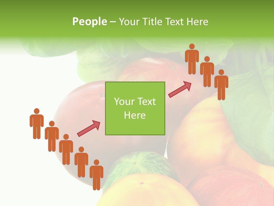 Vegetarian Basil Leaves Freshness PowerPoint Template