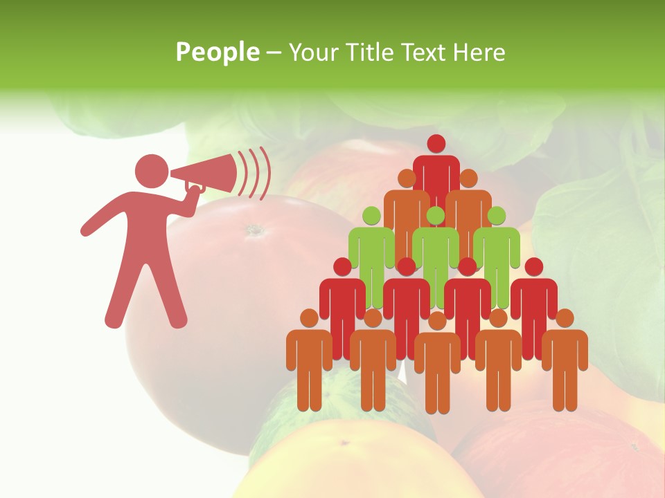 Vegetarian Basil Leaves Freshness PowerPoint Template