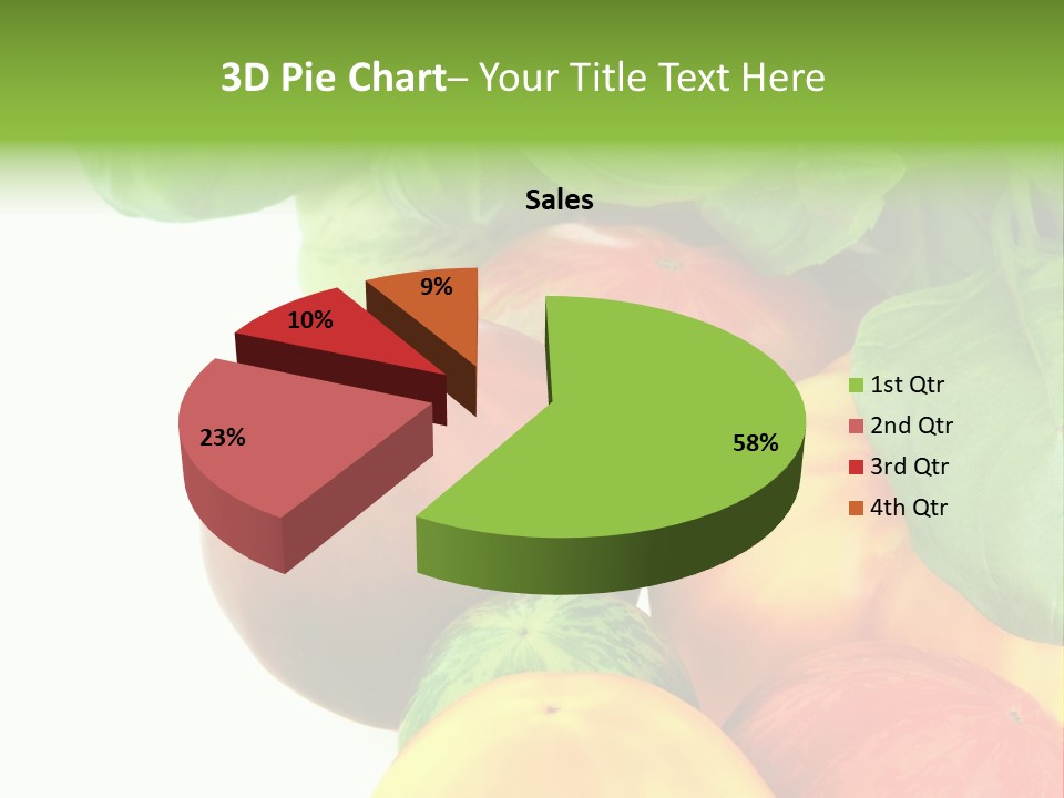 Vegetarian Basil Leaves Freshness PowerPoint Template