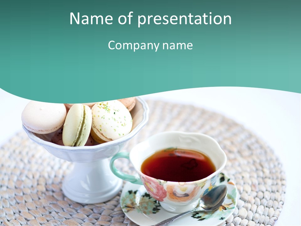 Sweet White Selection PowerPoint Template