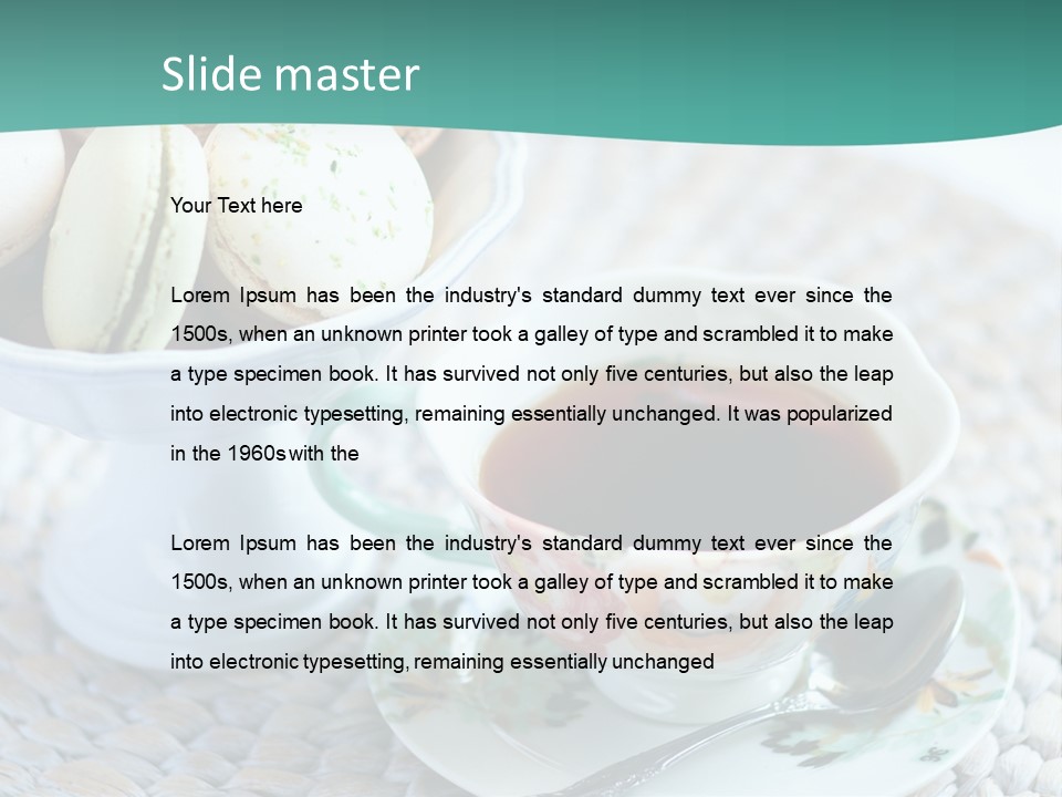 Sweet White Selection PowerPoint Template