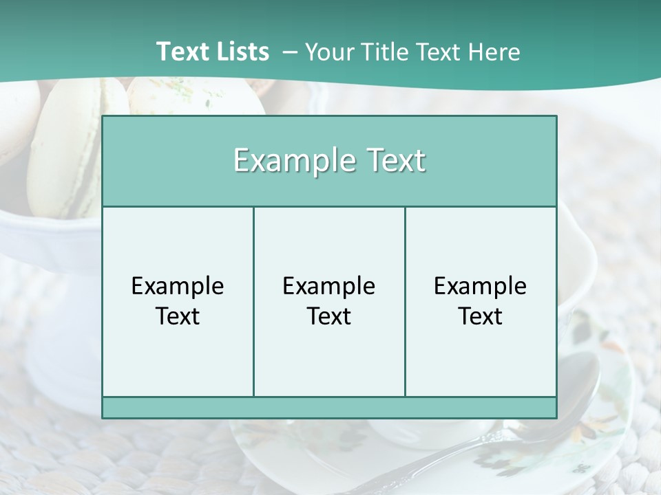 Sweet White Selection PowerPoint Template