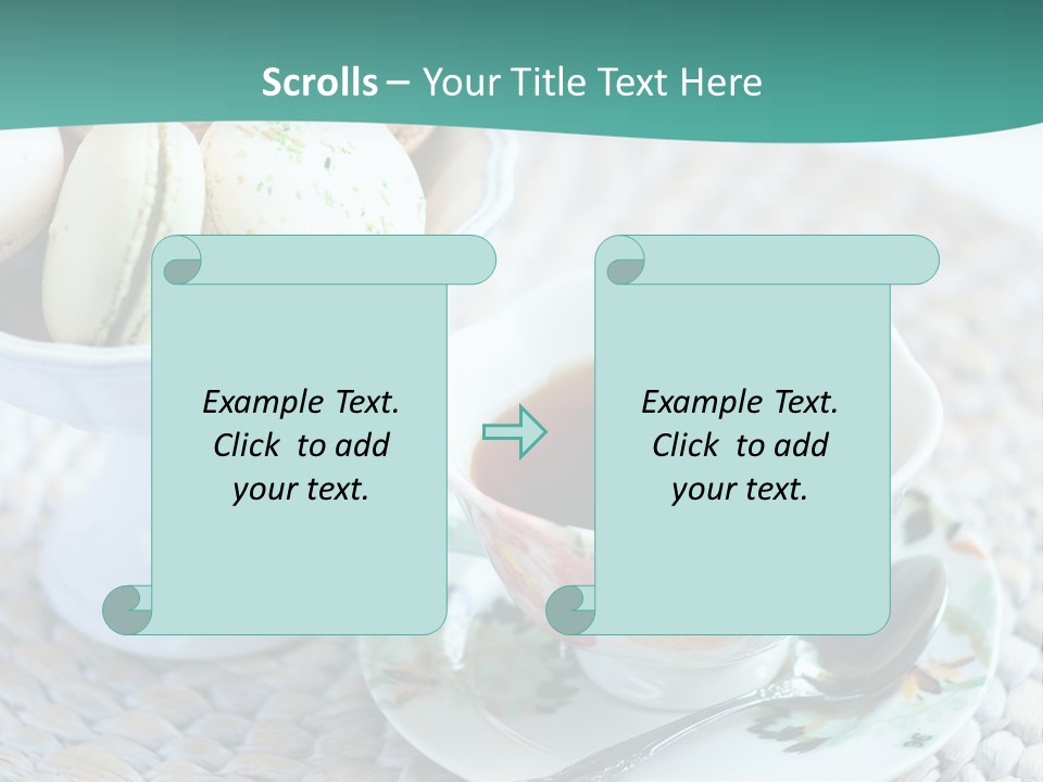 Sweet White Selection PowerPoint Template