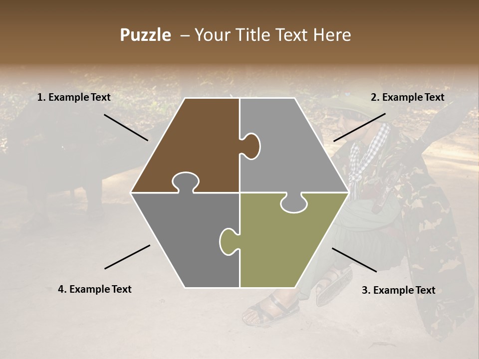 Design Army Object PowerPoint Template