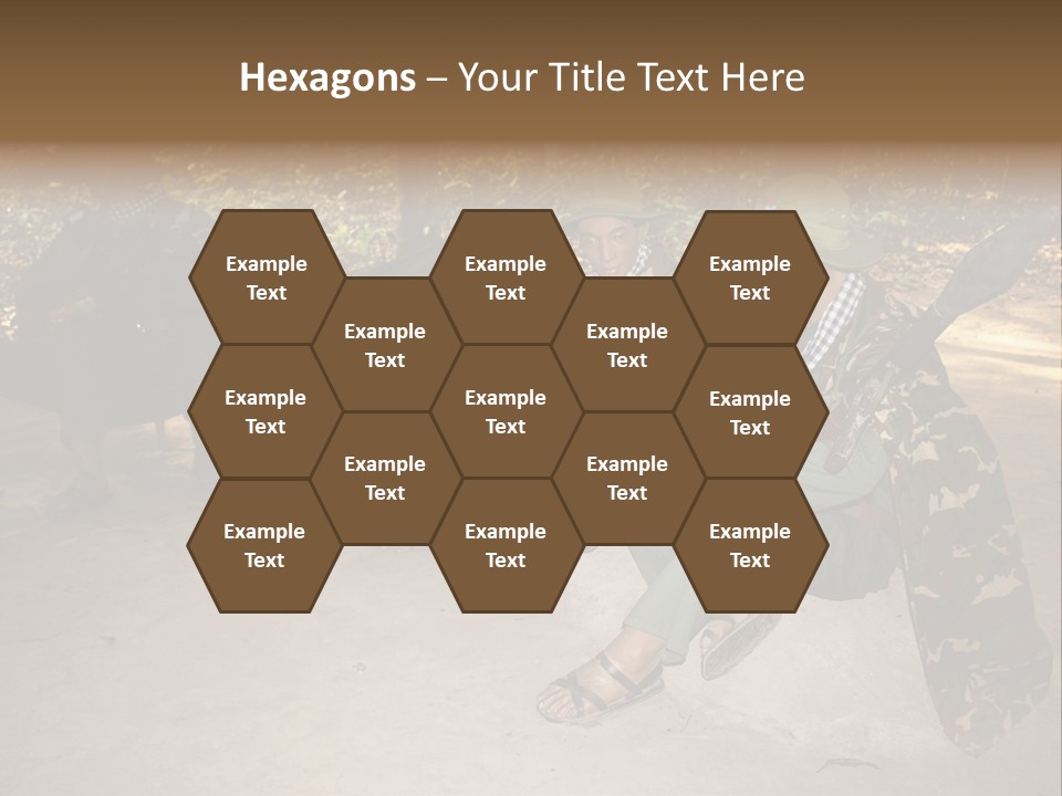 Design Army Object PowerPoint Template