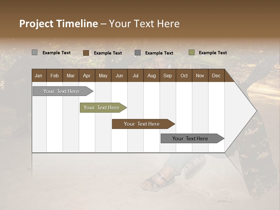 Design Army Object PowerPoint Template