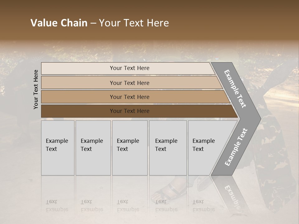 Design Army Object PowerPoint Template